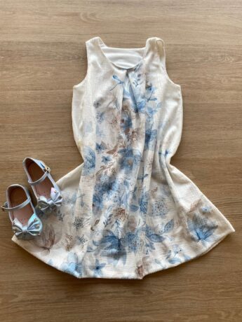 fernandaramoskids com br Vestido Infantil Feminino Curto com Aplicação Branco 1