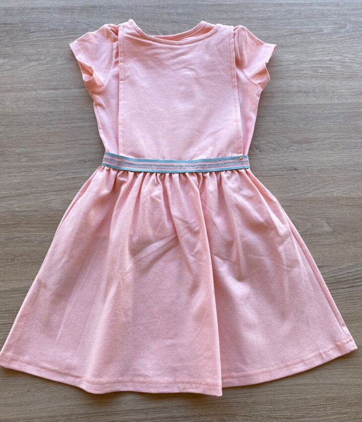 fernandaramoskids com br Vestido Infantil Feminino Curto com Blusa Sobreposição Rosa 3