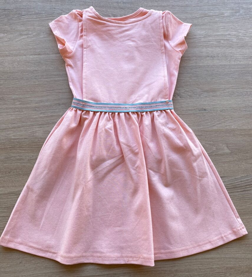 fernandaramoskids com br Vestido Infantil Feminino Curto com Blusa Sobreposição Rosa 3