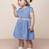 Vestido Infantil Feminino Curto com Sobreposição Fernanda ramos kids