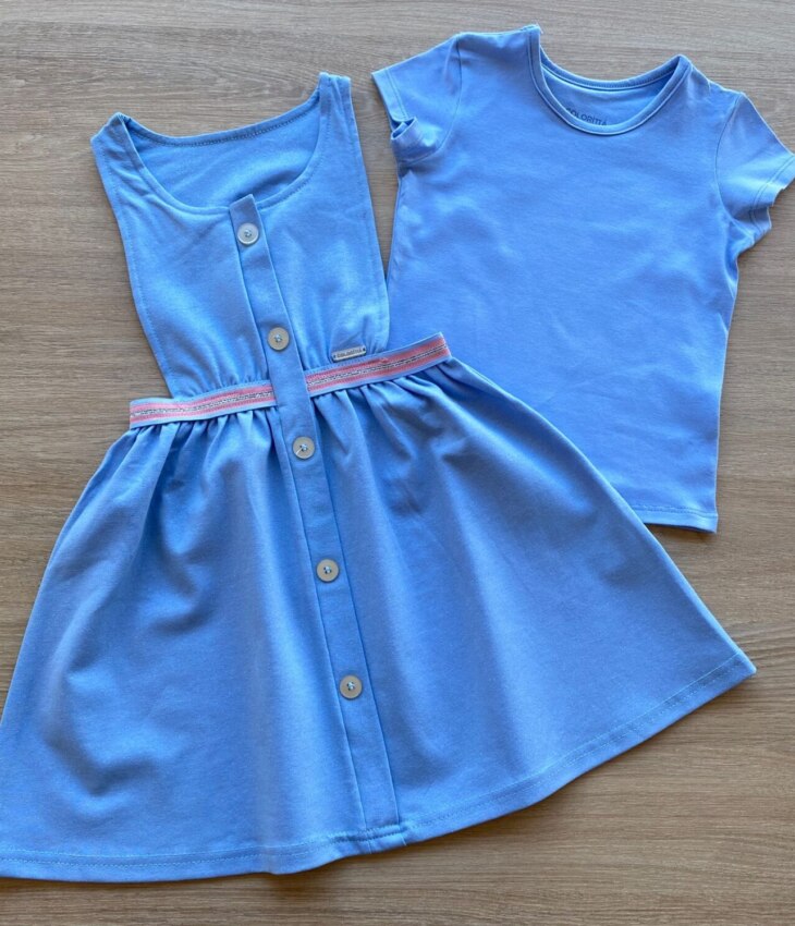 fernandaramoskids com br Vestido Infantil Feminino Curto com Sobreposição 2