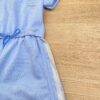 fernandaramoskids com br Vestido Infantil Feminino Curto Elástico na Cintura Azul 2