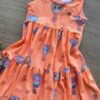 fernandaramoskids com br Vestido Infantil Feminino Curto Estampa de Bichinhos Laranja 1
