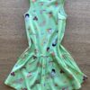fernandaramoskids com br Vestido Infantil Feminino Curto Estampa de Brinquedos Verde 2