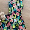fernandaramoskids com br Vestido Infantil Feminino Curto Evase Estampa de Frutinhas 1