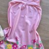fernandaramoskids com br Vestido Infantil Feminino Curto Evase Rosa com Estampa 1