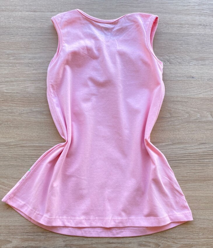 fernandaramoskids com br Vestido Infantil Feminino Curto Evase Rosa com Estampa 2