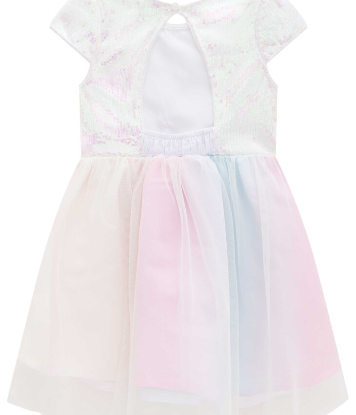 fernandaramoskids com br Vestido Infantil Feminino Curto Tule Arco Íris 3