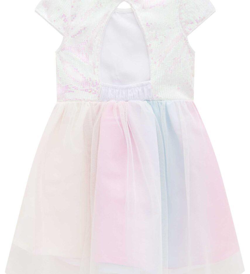 fernandaramoskids com br Vestido Infantil Feminino Curto Tule Arco Íris 3