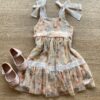 fernandaramoskids com br Vestido Infantil Feminino Curto Tule Com Detalhe em Guipir Floral 2