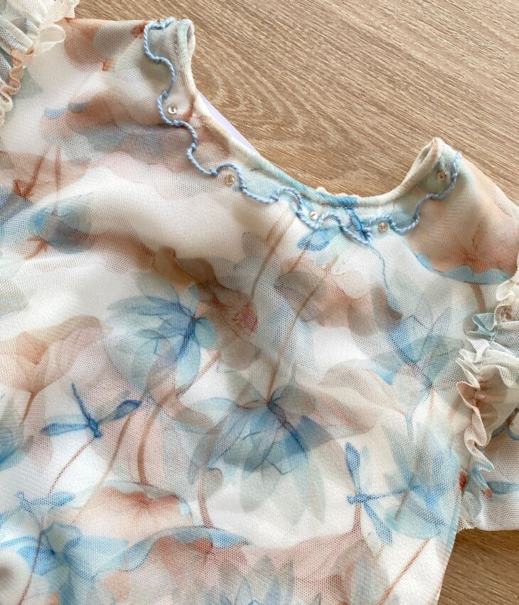 fernandaramoskids com br Vestido Infantil Feminino Curto Tule Detalhe em Bordado 3