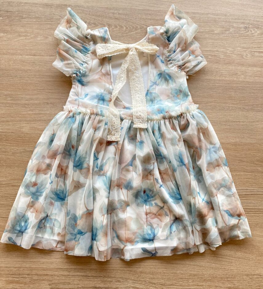 fernandaramoskids com br Vestido Infantil Feminino Curto Tule Detalhe em Bordado 5