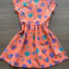 fernandaramoskids com br Vestido Infantil Feminino de Malha Estampa de Frutinhas Laranja 2