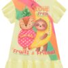 fernandaramoskids com br Vestido Infantil Feminino Estampado Love Fresh 1