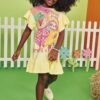 Vestido Infantil Feminino Estampado Love Fresh Fernanda ramos kids