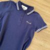 fernandaramoskids com br Vestido Infantil Feminino Gola Polo Malha Piquet Azul Marinho 1