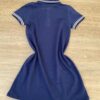 fernandaramoskids com br Vestido Infantil Feminino Gola Polo Malha Piquet Azul Marinho 2