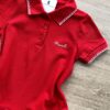 fernandaramoskids com br Vestido Infantil Feminino Gola Polo Malha Piquet Vermelho 1