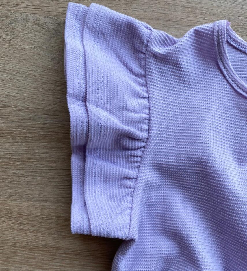 fernandaramoskids com br Vestido Infantil Feminino Manga com Babados Lilás 1