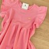 fernandaramoskids com br Vestido Infantil Feminino Manga com Babados Rosa 2