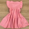 fernandaramoskids com br Vestido Infantil Feminino Manga com Babados Rosa 3