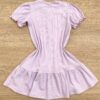 fernandaramoskids com br Vestido Infantil Feminino Manga Curta com Botões Falsos Lilás 3