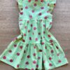 fernandaramoskids com br Vestido Infantil Feminino Manga Curta Estampa de Frutinhas Verde 2