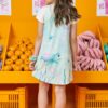 fernandaramoskids com br Vestido Infantil Feminino Manga Curta Estampado Sereia 1