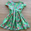fernandaramoskids com br Vestido Infantil Feminino Manga Curta Evase Estampa Frutinhas Verde 2