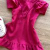 fernandaramoskids com br Vestido Infantil Feminino Zíper Atrás Pink com Detalhe 1