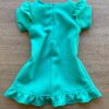 fernandaramoskids com br Vestido Infantil Feminino Zíper Atrás Verde com Detalhe 2