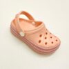 Babuche Infantil Feminino Salmão com Detalhe Brilhante Fernanda Ramos Kids