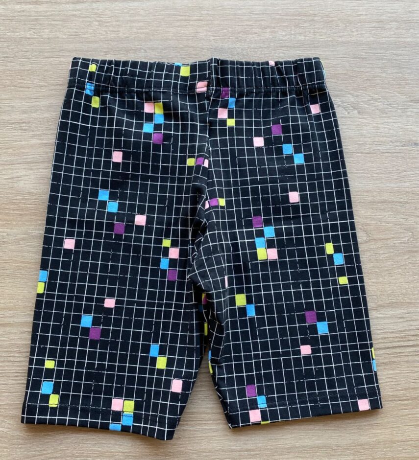 fernandaramoskids com br Bermuda Tradicional Infantil Feminino Estampa Xadrez Preto 2