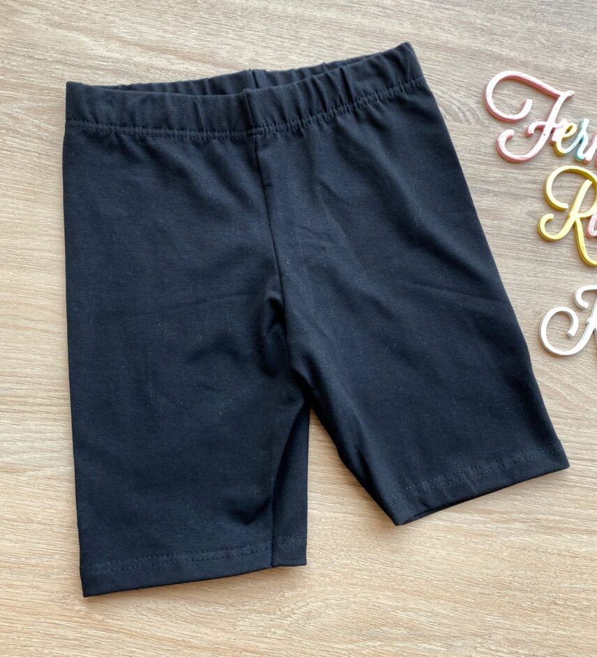 fernandaramoskids com br Bermuda Tradicional Infantil Feminino Preto 1