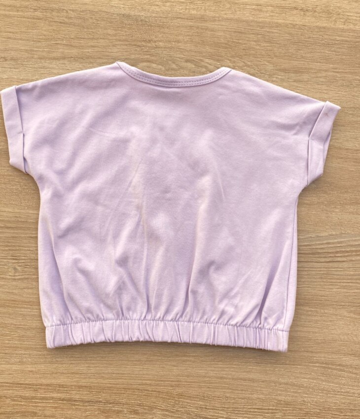 fernandaramoskids com br Blusa Cropped Infantil Feminino com Elástico Lilás 2