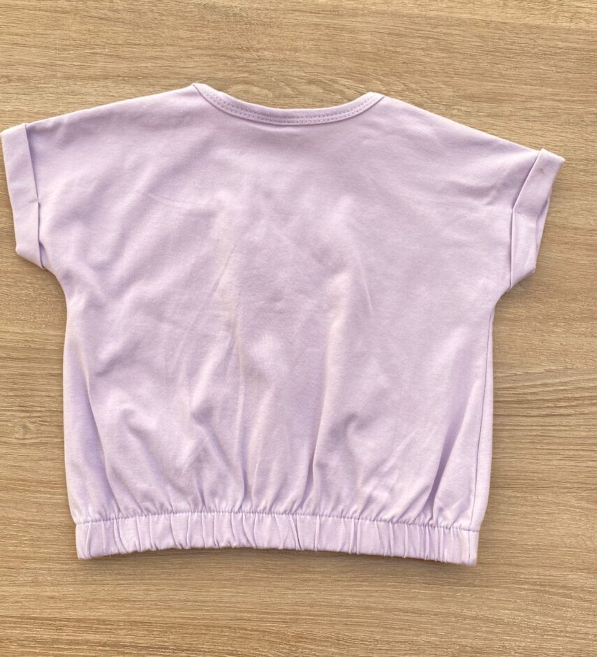 fernandaramoskids com br Blusa Cropped Infantil Feminino com Elástico Lilás 2