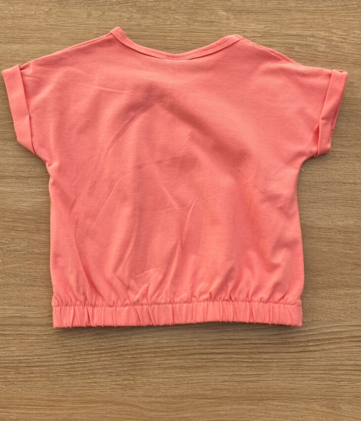 fernandaramoskids com br Blusa Cropped Infantil Feminino com Elástico Rosa 2