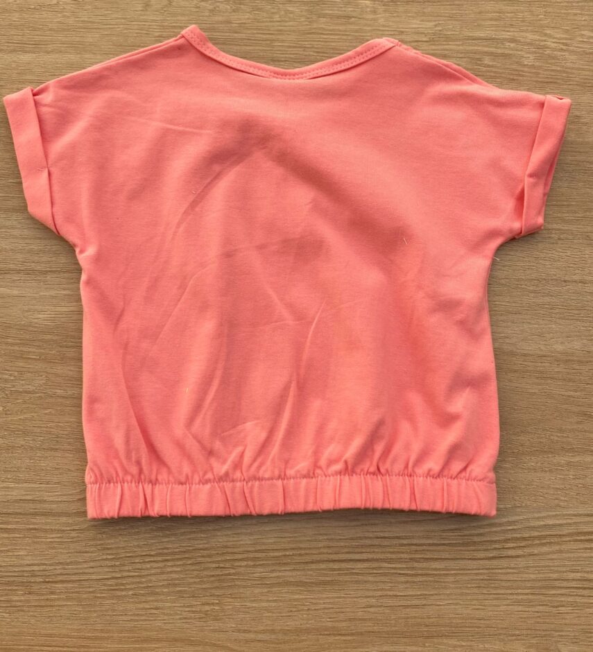 fernandaramoskids com br Blusa Cropped Infantil Feminino com Elástico Rosa 2