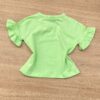 fernandaramoskids com br Blusa Cropped Infantil Feminino com Estampa Verde 2
