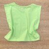 fernandaramoskids com br Blusa Cropped Infantil Feminino sem Mangas Verde 2