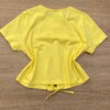 fernandaramoskids com br Blusa Cropped Infantil Feminino Summer com Amarração Amarelo 2