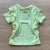fernandaramoskids com br Blusa Infantil Feminina Manga Curta Canelada com Babado Verde 2
