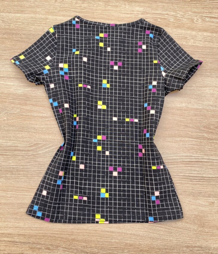 fernandaramoskids com br Blusa Infantil Feminina Manga Curta Justa Xadrez Preta 2