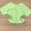 fernandaramoskids com br Blusa Manga Curta Infantil Feminina Ampla Verde 2