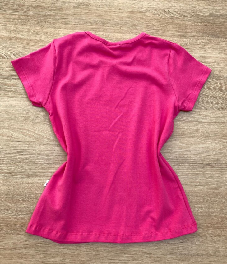 fernandaramoskids com br Blusa Manga Curta Infantil Feminina Pink Cotton 2