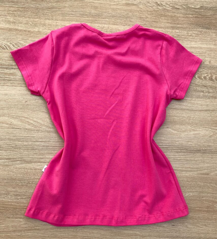 fernandaramoskids com br Blusa Manga Curta Infantil Feminina Pink Cotton 2