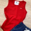 fernandaramoskids com br Blusa Regata Infantil Feminina Justa Vermelha 1