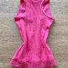 fernandaramoskids com br Blusa Regata Infantil Feminina Tradicional Pink Detalhe em Renda 2