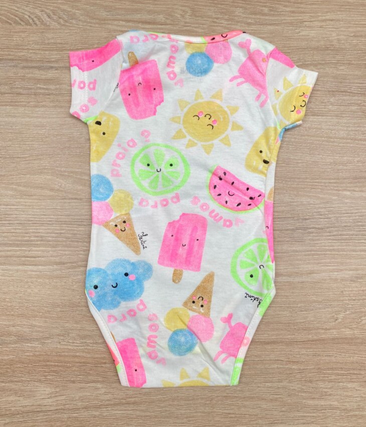 fernandaramoskids com br Body Infantil Feminino Estampado Fundo Off White 2