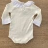 fernandaramoskids com br Body Infantil Feminino Manga Longa com Detalhe Off White 3